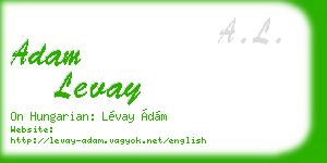 adam levay business card